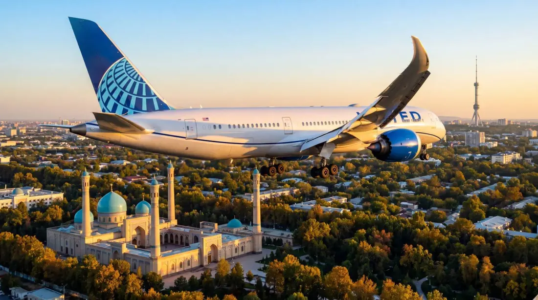 United Airlines Signals Interest in Central Asia — Almaty and Tashkent on the Long-Term Radar