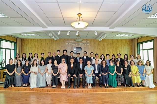 Thirty-two pianists, four grand pianos: Hanoi's academy marks 70 years with a one-night marathon