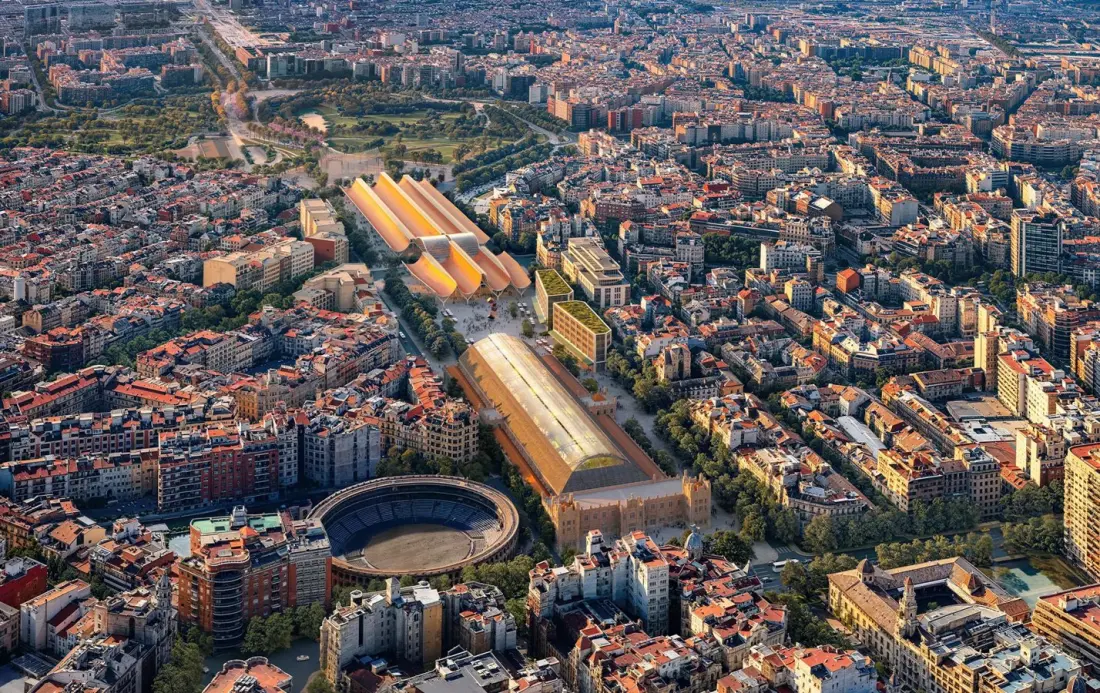 Valencia's new high-speed rail station will hide underground beneath a city park