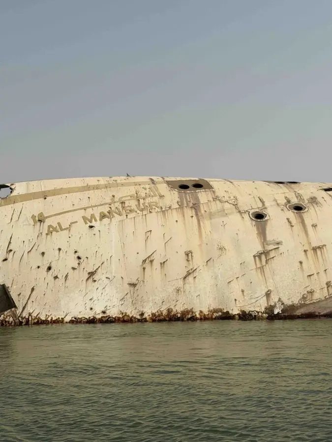 Saddam Hussein's 121-Metre Superyacht Still Rots Half-Sunk in Basra — and You Can Go See It