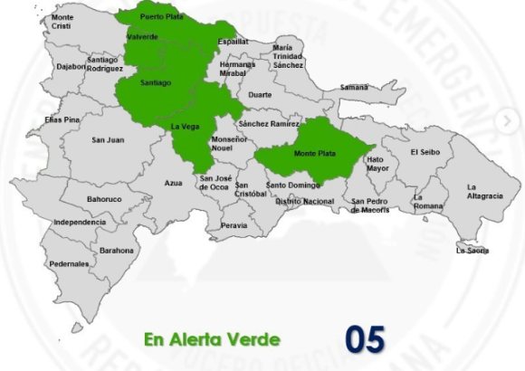 Heavy rain puts five Dominican provinces on green alert — what travellers should know