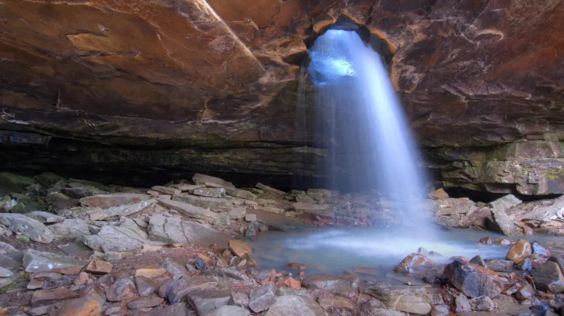 Glory Hole Falls: The Ozark Hike That Ends With Water Pouring Through a Rock