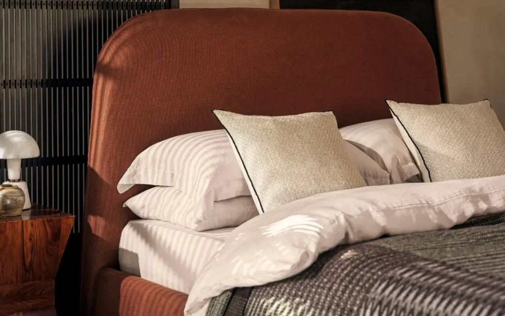 Naturalmat's Braunton Bed Brings 1970s Italian Flair to the Bedroom