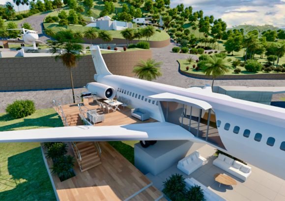 A grounded jet in Miches will become a restaurant and bar instead of a luxury villa