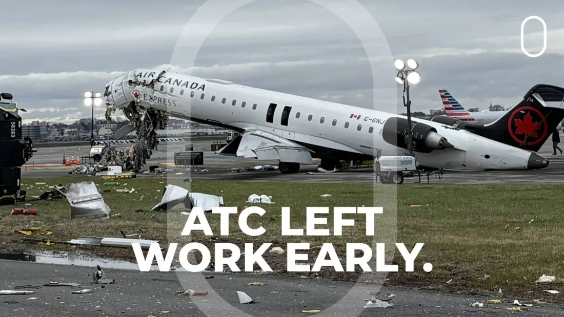 Two Controllers Reportedly Left Work Early Before Air Canada CRJ Hit Fire Truck at LaGuardia