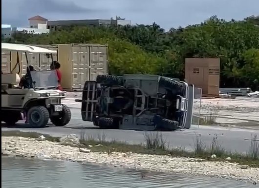 Golf Cart Flips on San Pedrito Highway — Why Wet Roads on Ambergris Caye Deserve Respect