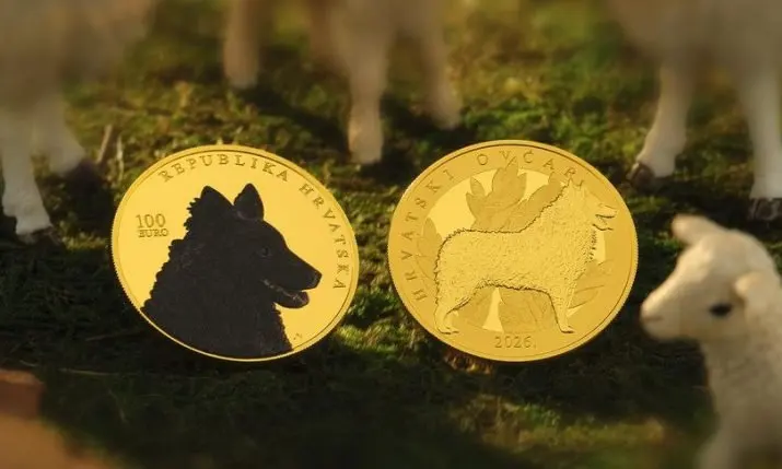 Croatia's curly-coated sheepdog gets its own limited-edition coin collection