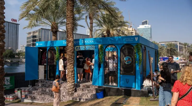 Dubai's tiniest pub, the Thirsty Toucan by Guinness, is touring the city's festivals this autumn