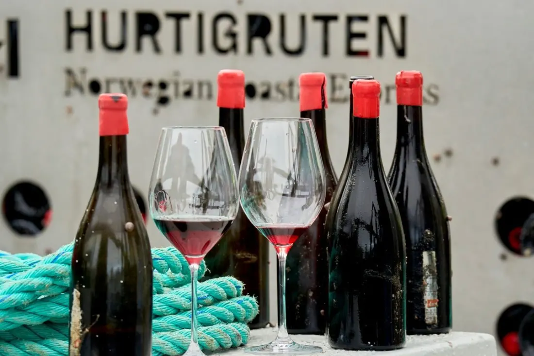 Hurtigruten has been ageing Barolo on the Arctic seabed - and you can taste it onboard