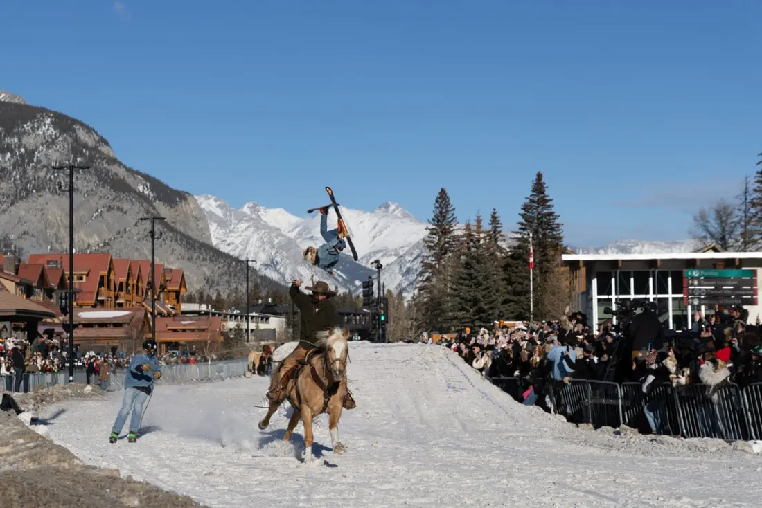 Skijoring in Alberta: The Sport Where a Horse Pulls You Down the Course
