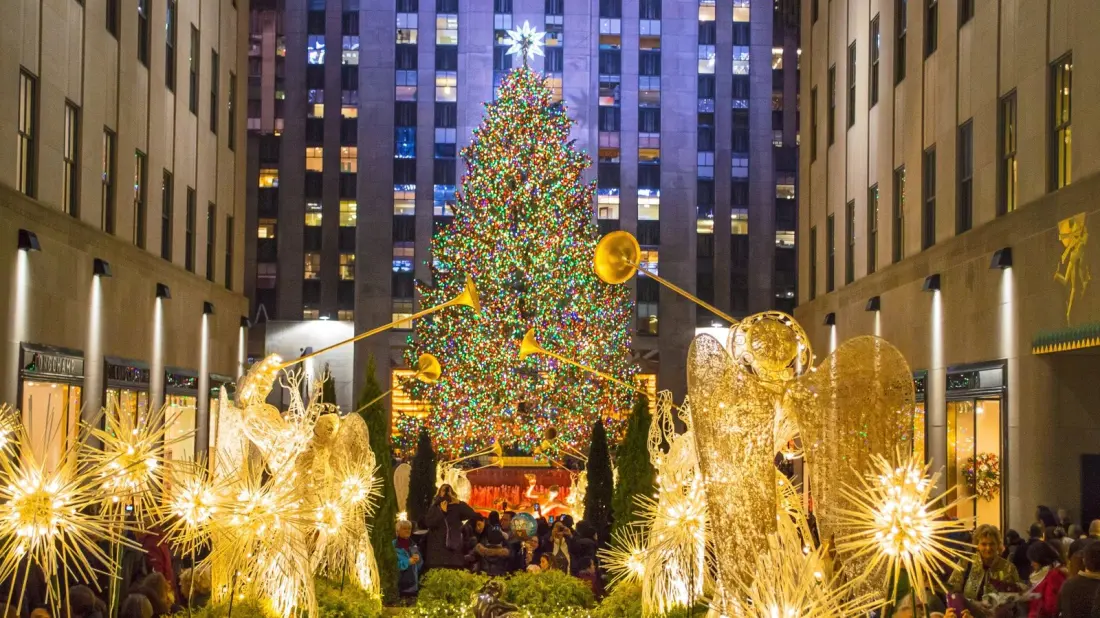 NYC's Best Christmas Hotels: From Robot Deliveries to a 30-Foot Gingerbread Backdrop