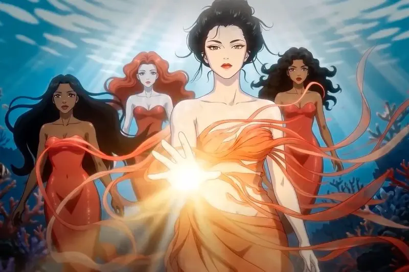 Virgin Voyages Gives Its Four Mermaids a Backstory in AI-Made Film Series