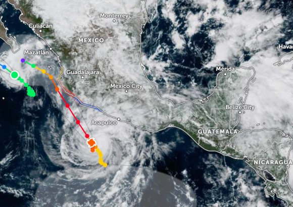 Hurricane Trudy Strengthens to Category 3 as It Tracks Toward Mexico's Pacific Coast
