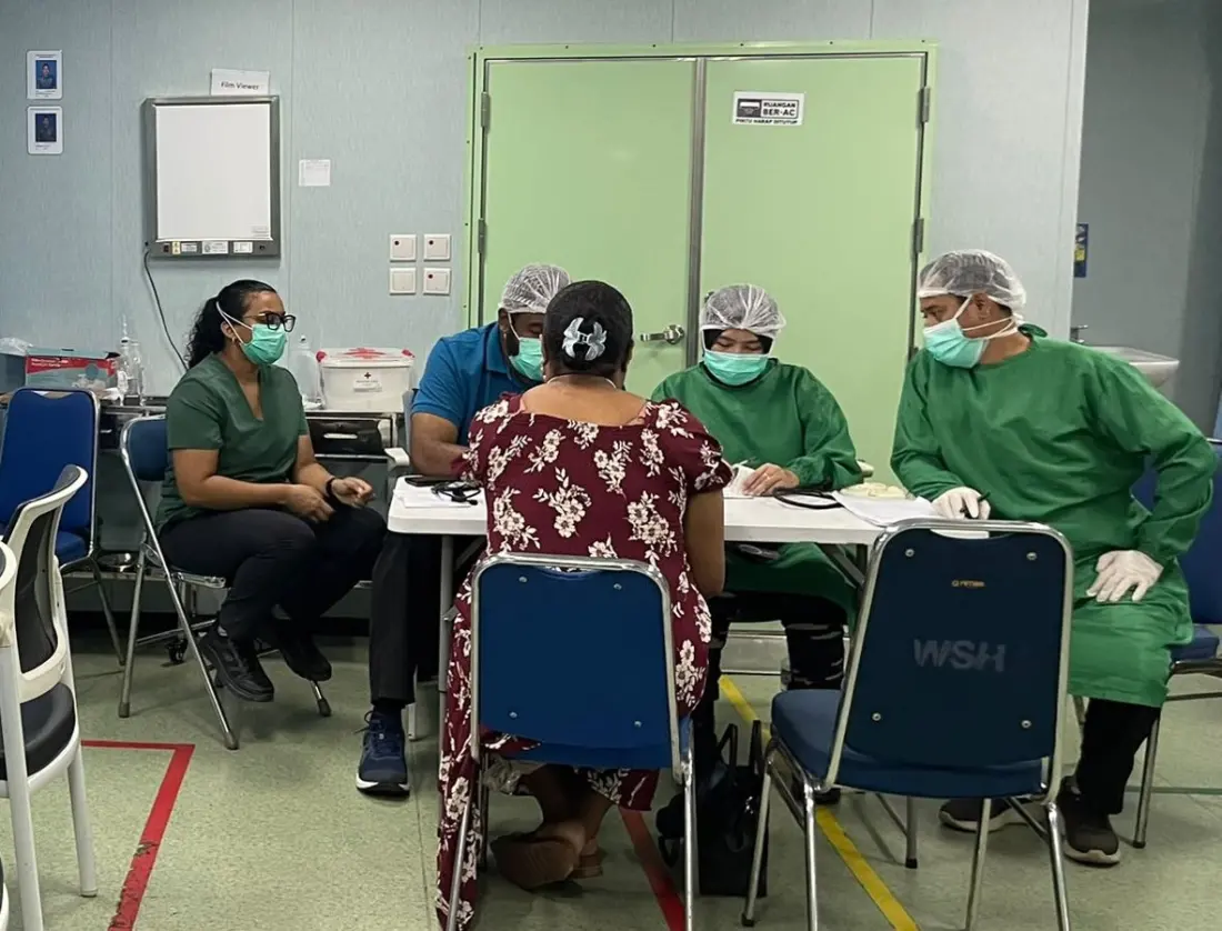 Indonesian Navy hospital ship treated 504 patients in two days in Suva