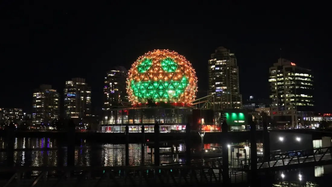 Science World turns Vancouver's dome into a giant jack-o'-lantern — with arcade classics and a Halloween night for grown-ups