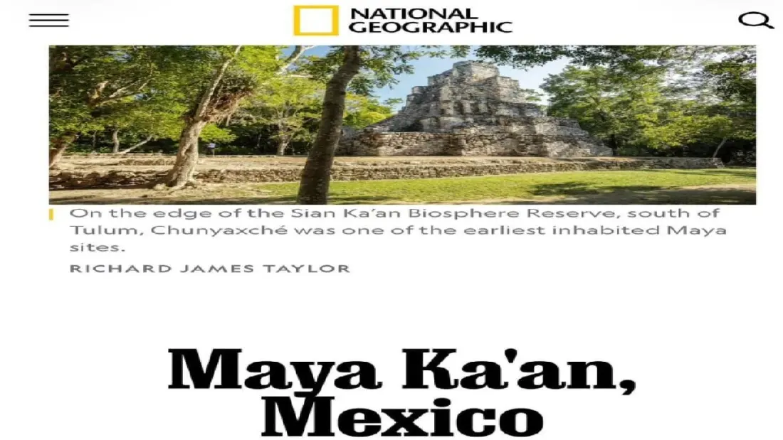 Maya Ka'an makes National Geographic's Best of the World 2027 list