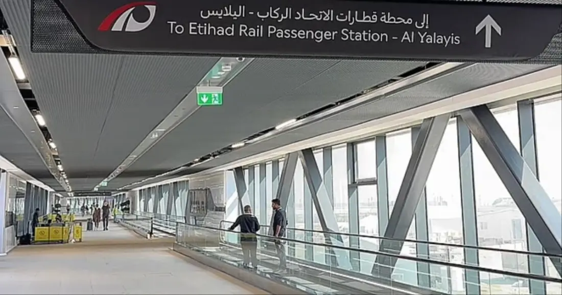 Dubai's new 400m bridge links Etihad Rail to the Metro in five minutes