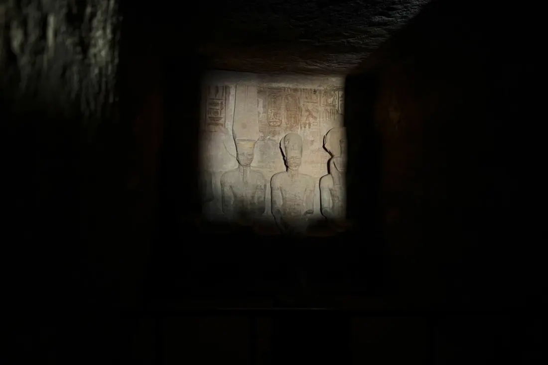 Twice a year the sun lights up Ramses II's temple at Abu Simbel — and travellers camp overnight for it