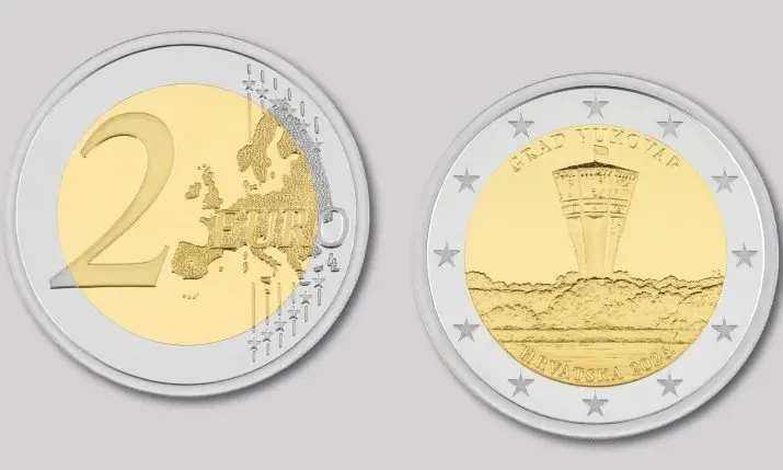 Croatia's New €2 Coin Puts Vukovar's Water Tower in Your Pocket