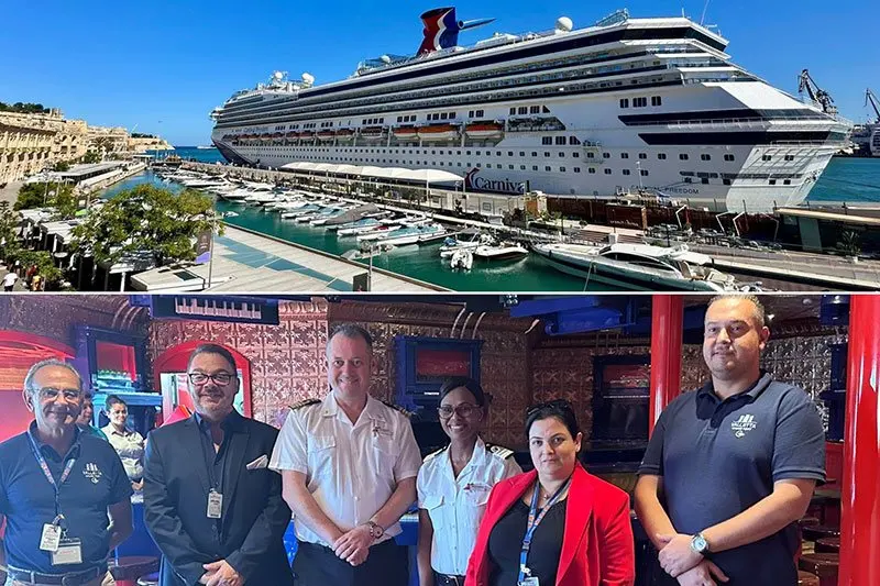 Carnival Freedom Sails Into Valletta for the First Time