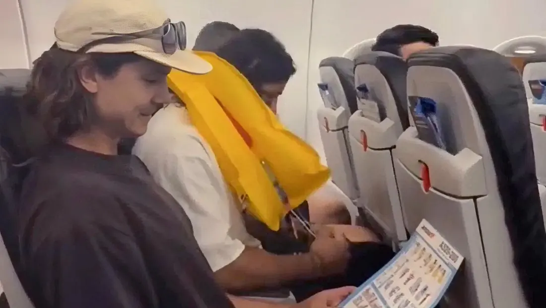 Passenger Inflates Life Jacket Mid-Demo For A Video — And Loses Two Airlines