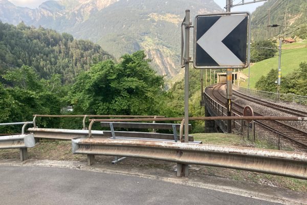 You Can Walk Underneath This Swiss Railway Bridge — Through a Canyon of Wooden Planks and Steel