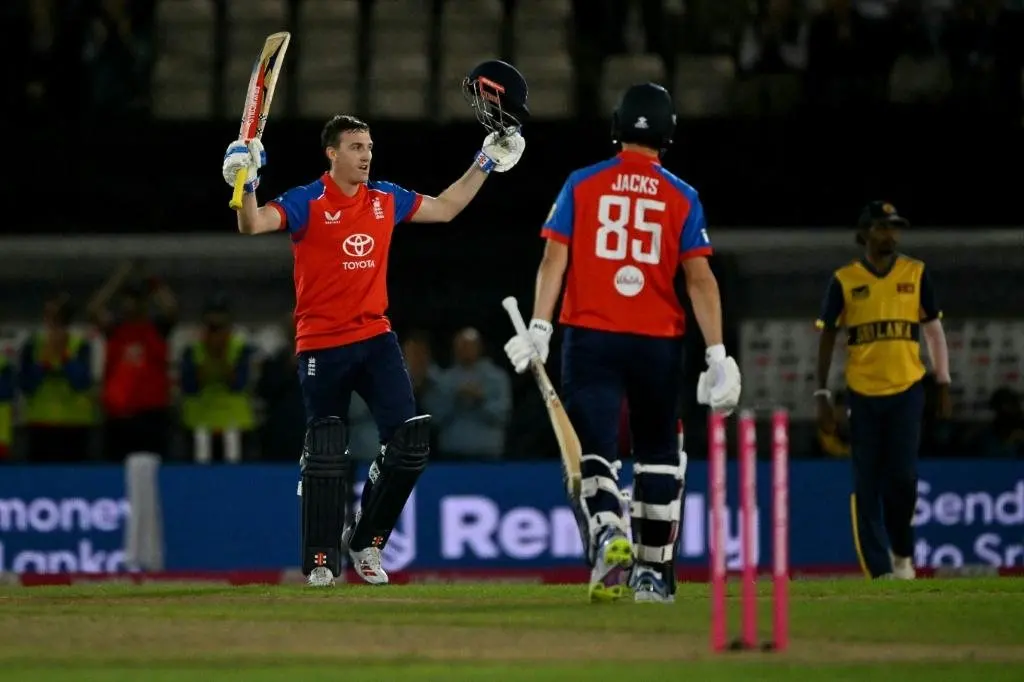 Harry Brook's 42-ball century steamrolls Sri Lanka as England's T20 series rolls on to Cardiff
