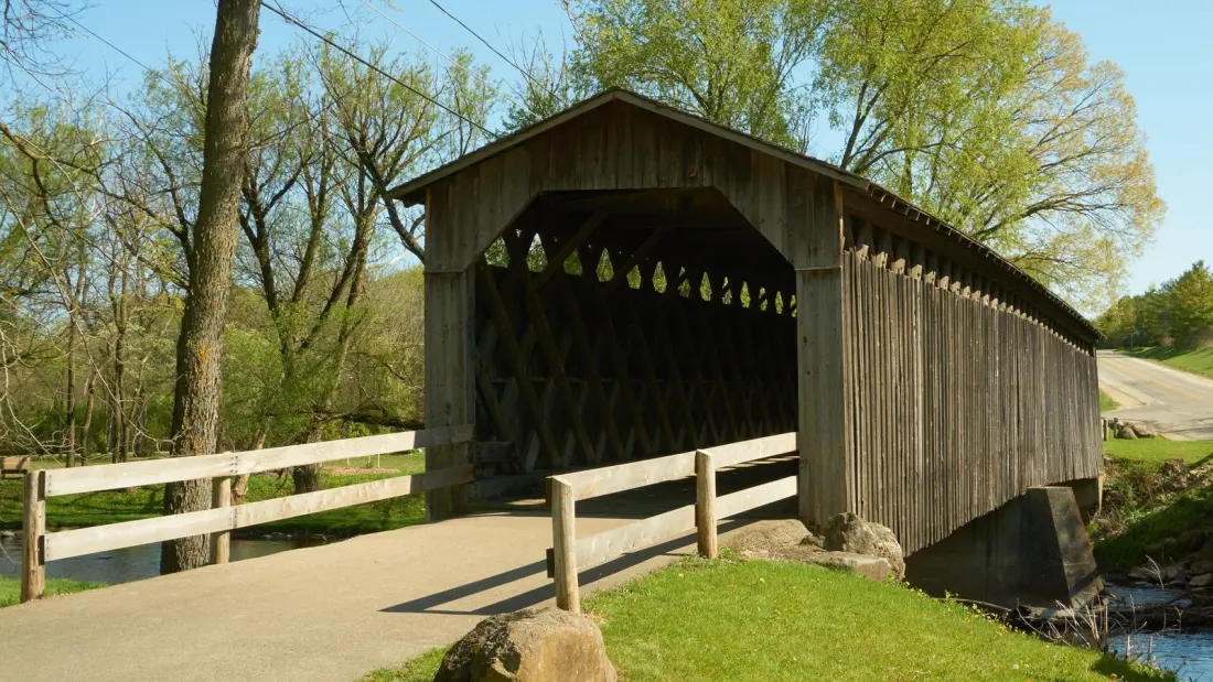 Wisconsin's Last Original Covered Bridge Hides in a Tiny Park Near Milwaukee