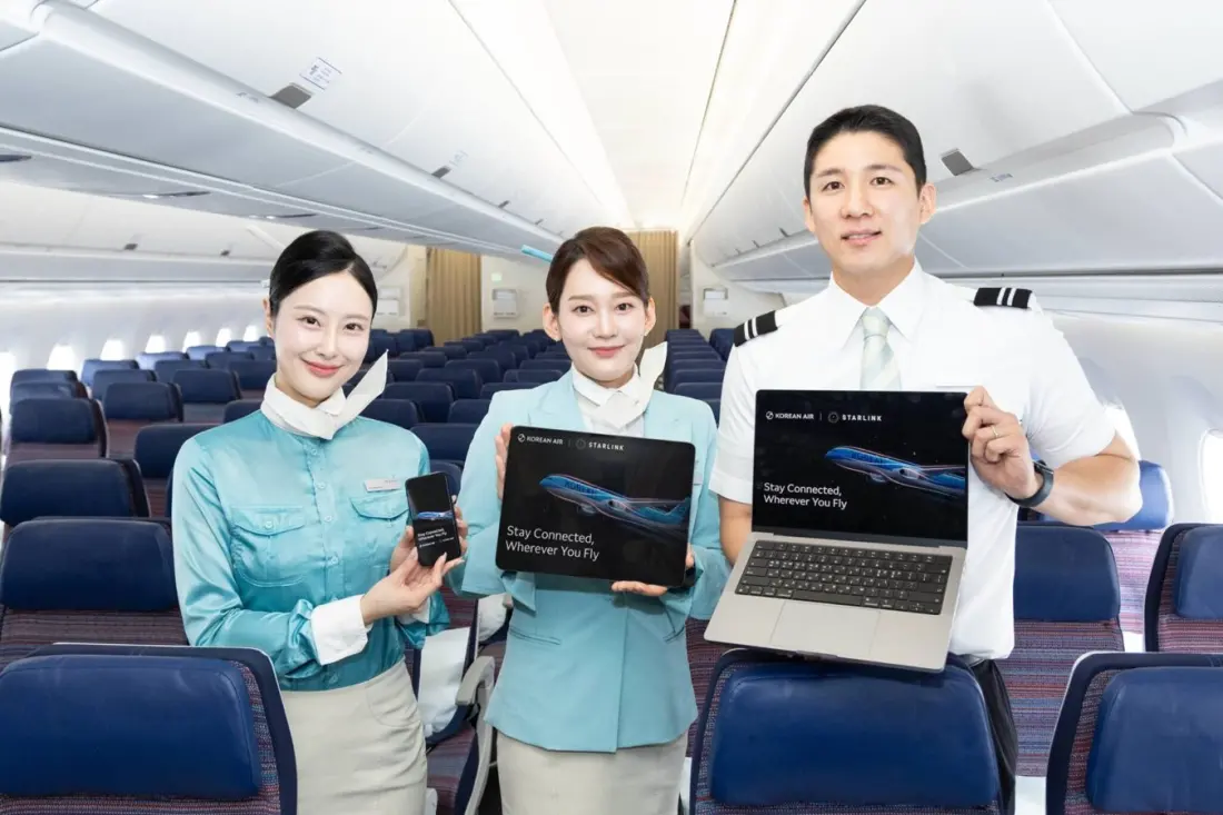 Korean Air Rolls Out Free Starlink Wi-Fi — With a Firm Ban on Calls and Livestreams