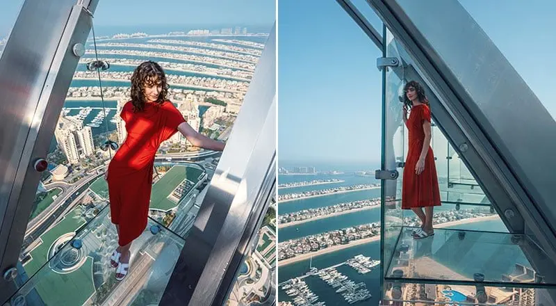 The Ledge at The View: glass platforms now push you out over Palm Jumeirah
