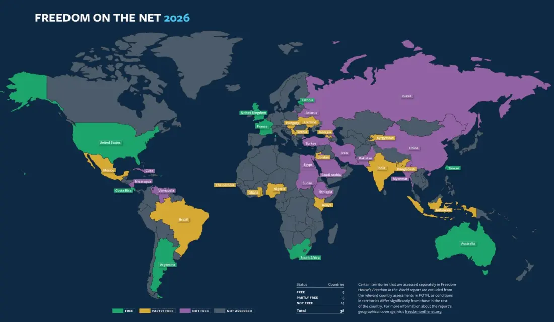 Estonia tops the global index for internet freedom — good news for connected travellers