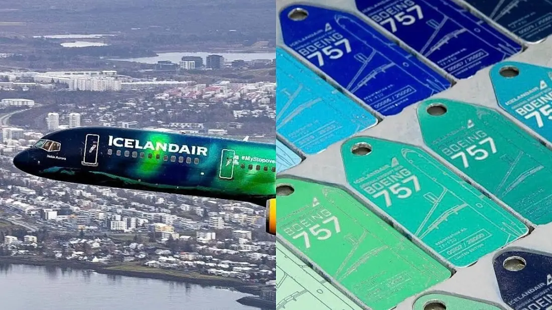 Icelandair's Northern Lights Boeing 757 lives on as limited-edition keychains