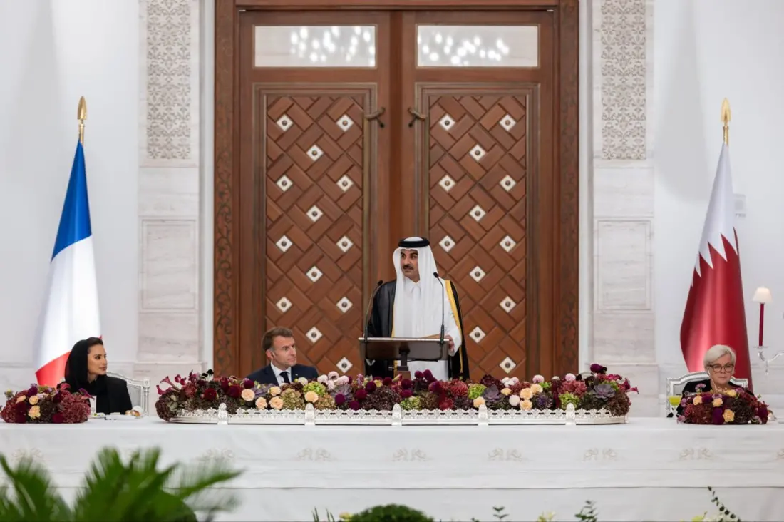 Macron wraps up first French state visit to Qatar with LNG deal, defence talks and diplomacy on the table