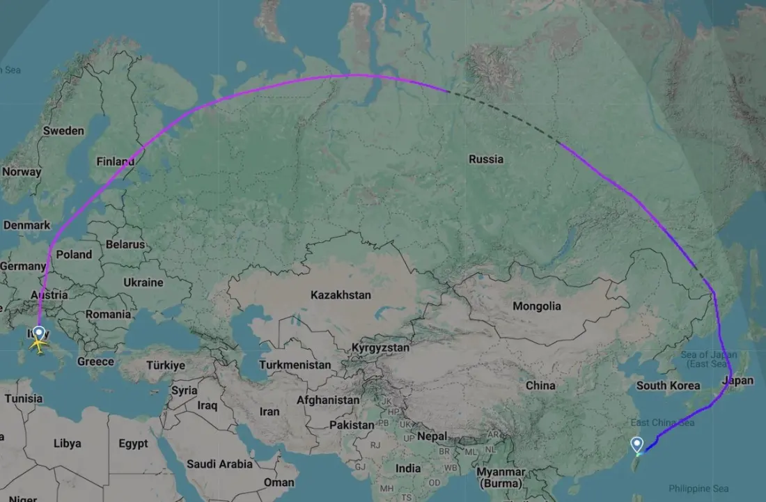 Taiwanese Airlines Are Flying Over Russia Again — and Pakistan May Be the Reason