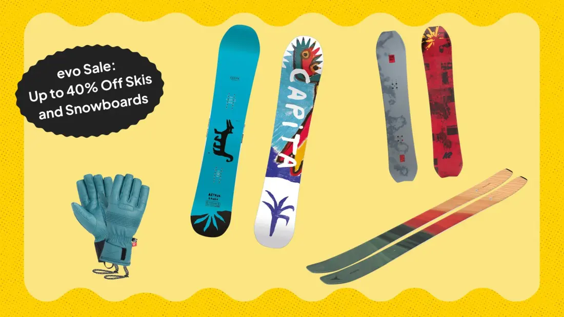 Evo's 25th Anniversary Sale Slashes Up to 40% Off Skis, Snowboards and Winter Kit