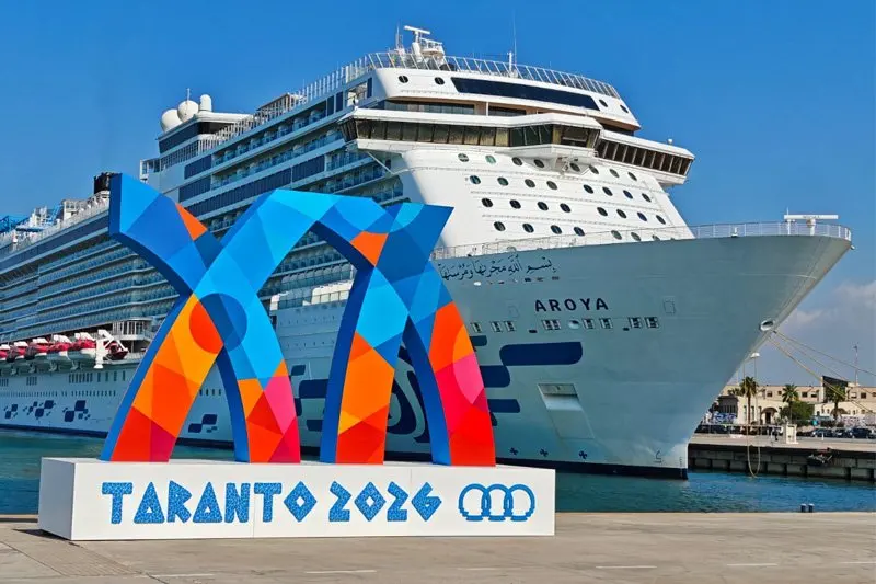 Aroya Turns Cruise Ship Into Floating Athletes' Village for Mediterranean Games in Taranto