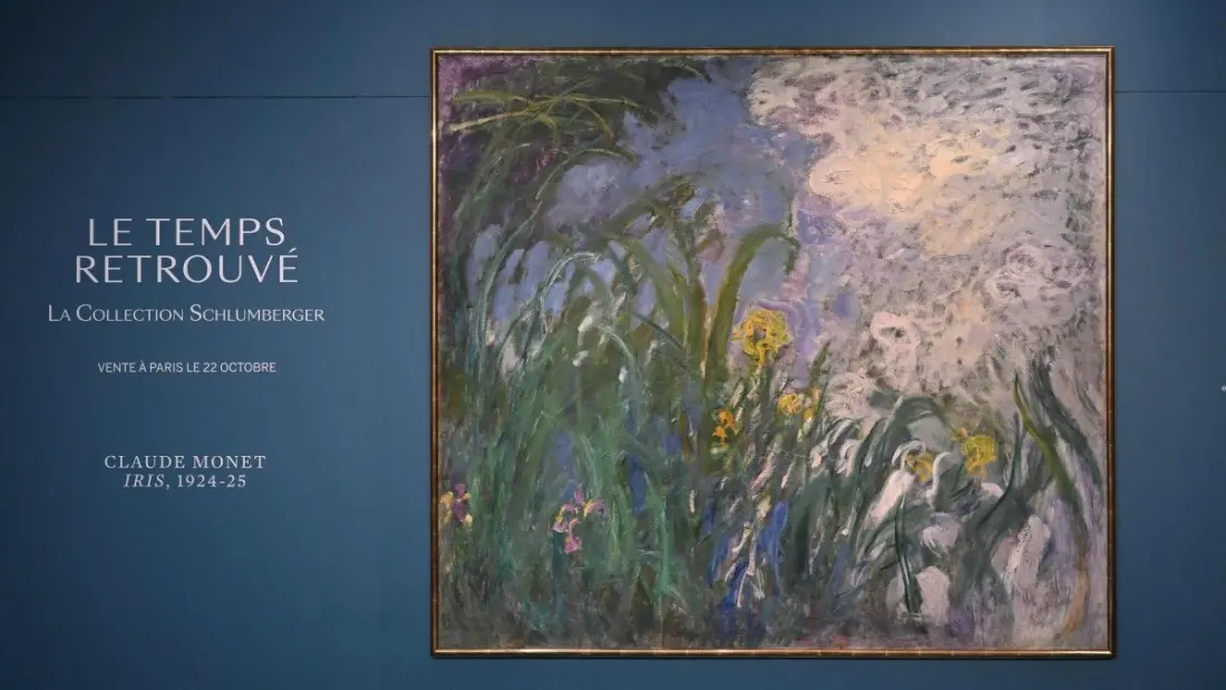 Monet's hidden 'Iris' stuns Paris with a record €50 million sale