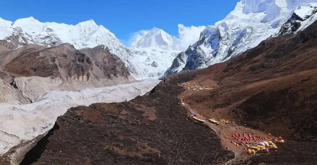 Avalanche Buries Himlung Base Camp in Nepal With 14 Staff Missing