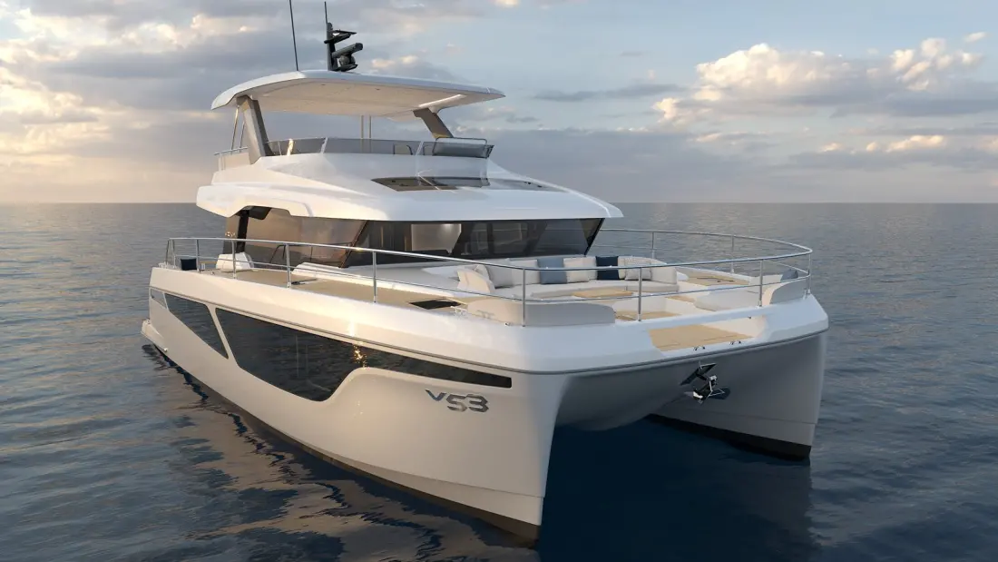 Veya 53 power catamaran makes its world debut at the Cannes Yachting Festival