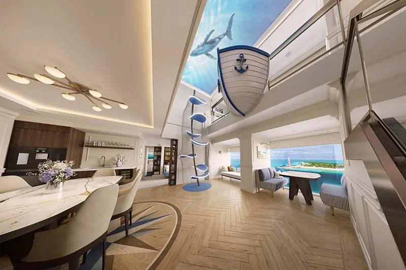 MSC's New Grand Hamptons Villa: A Two-Family Stateroom With Its Own Cinema