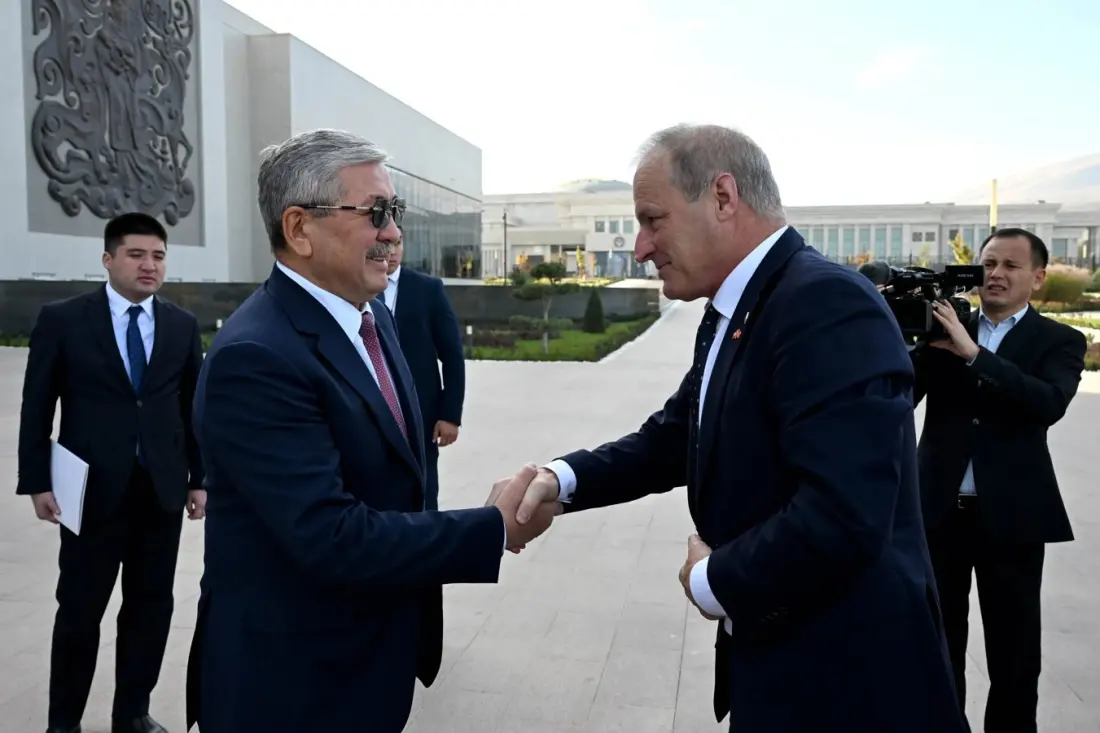 Kyrgyzstan and Switzerland talk ties — and a Swiss wind orchestra turns up in Bishkek