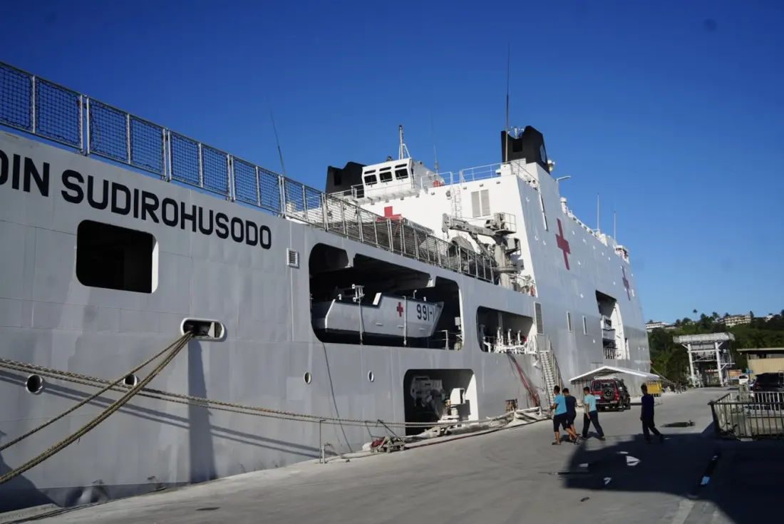 Indonesia's hospital ship docks in Fiji on five-week Pacific goodwill tour