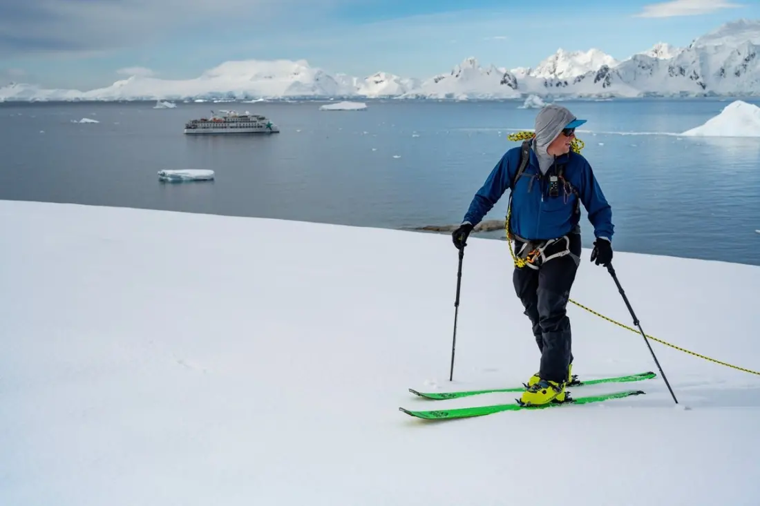 Skiing in Antarctica: AE Expeditions adds guided ski touring to its polar sailings
