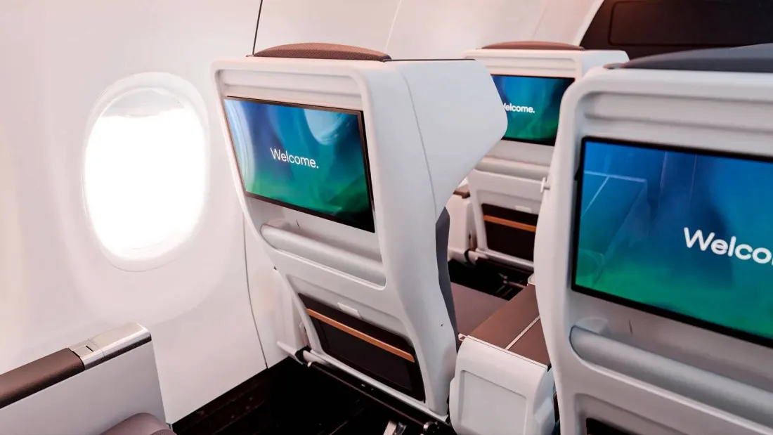 Alaska Airlines' new Boeing 737 MAX 10s will split the cabin: screens up front, your phone in the back