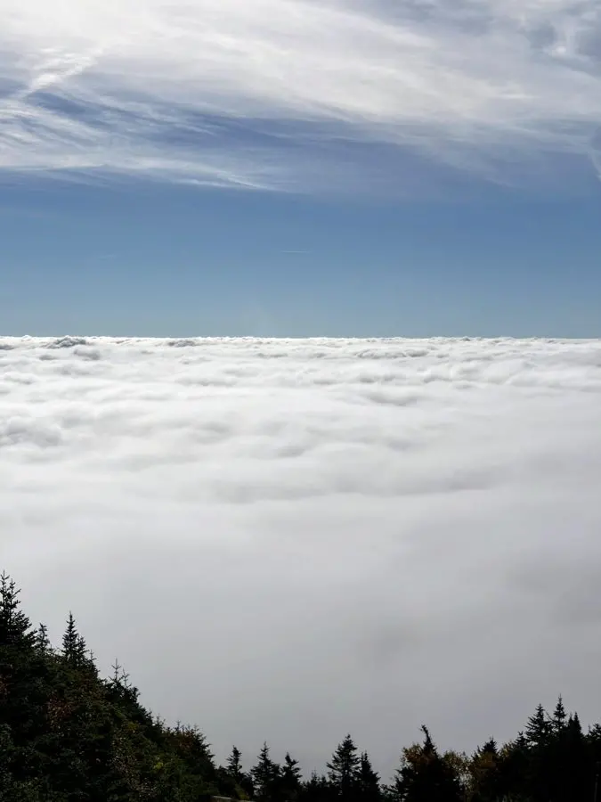 Near the End of Vermont's Long Trail: Jay Peak, Fog and One Last Big Climb