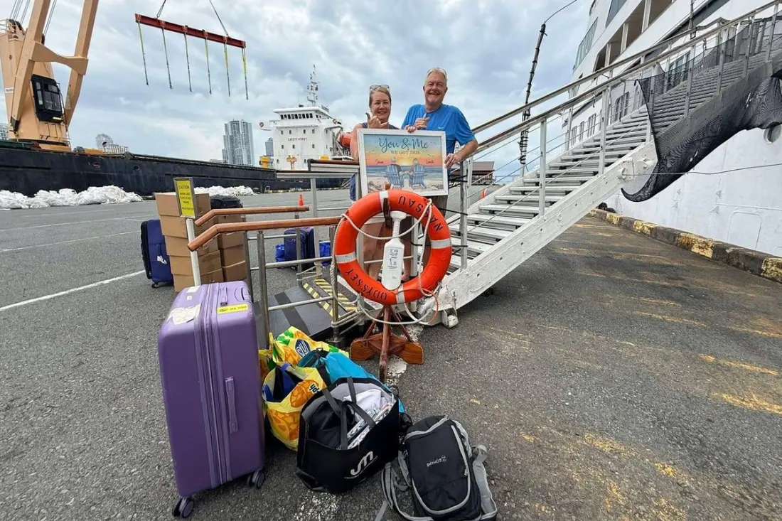 Villa Vie Odyssey residents given eight hours to pack up their floating homes
