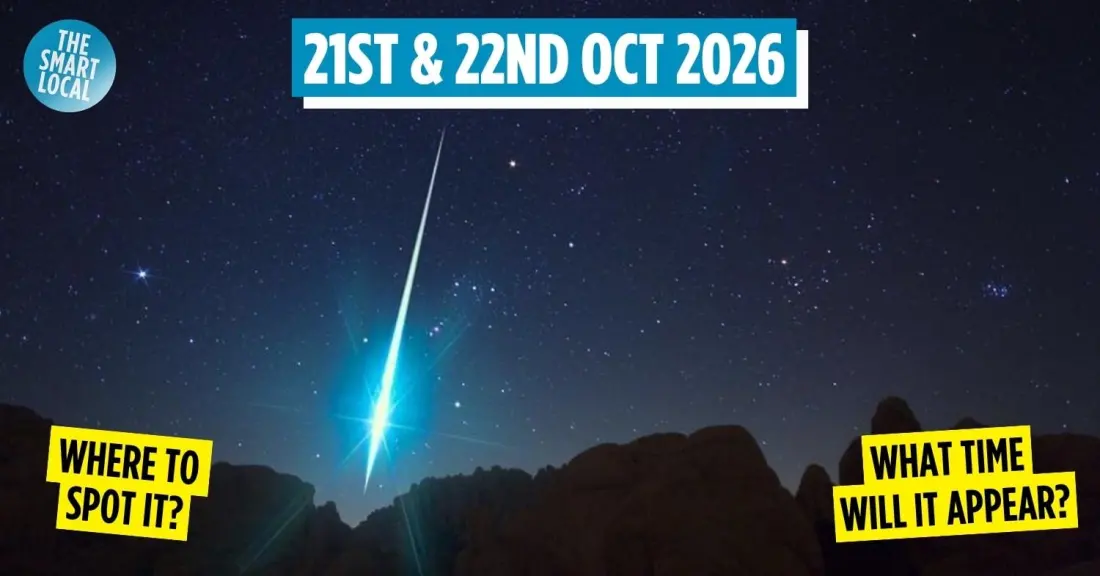 Halley's Comet Debris Puts On A Free Sky Show Over Singapore This October