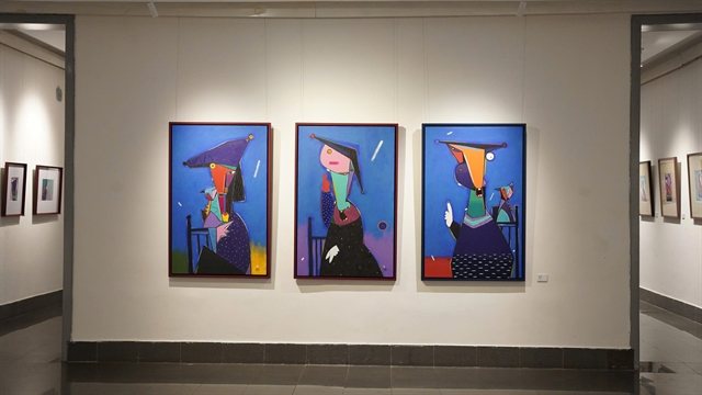 Feline philosophy on canvas: 'Chats' brings 50 cat paintings to Hanoi's Fine Arts Museum