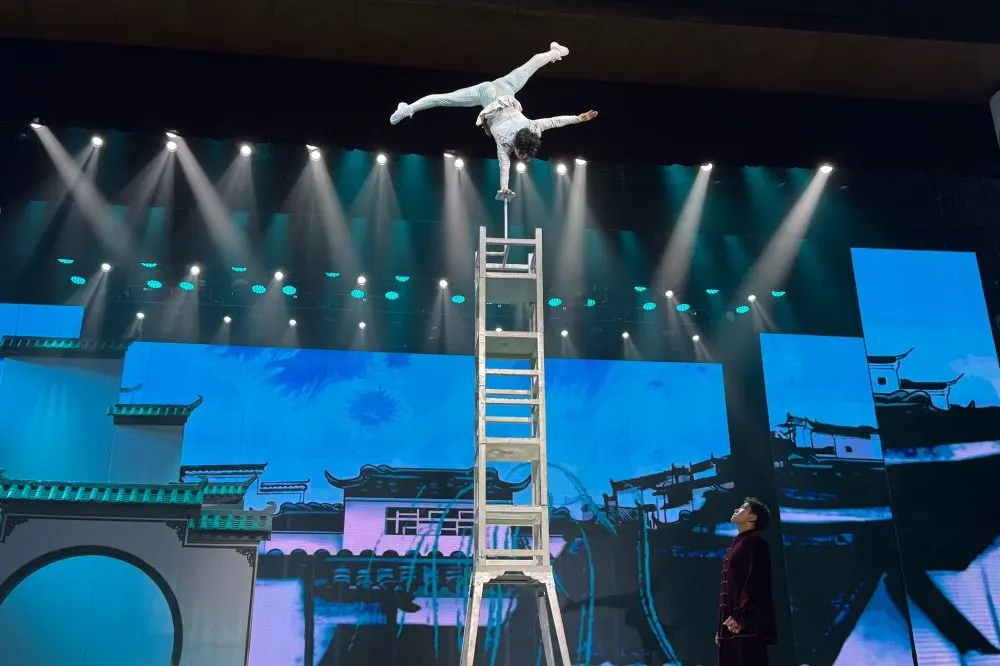 Ten Metres Up on a Stack of Chairs: Inside Beijing's Legend of Chinese Charm Acrobatics Show