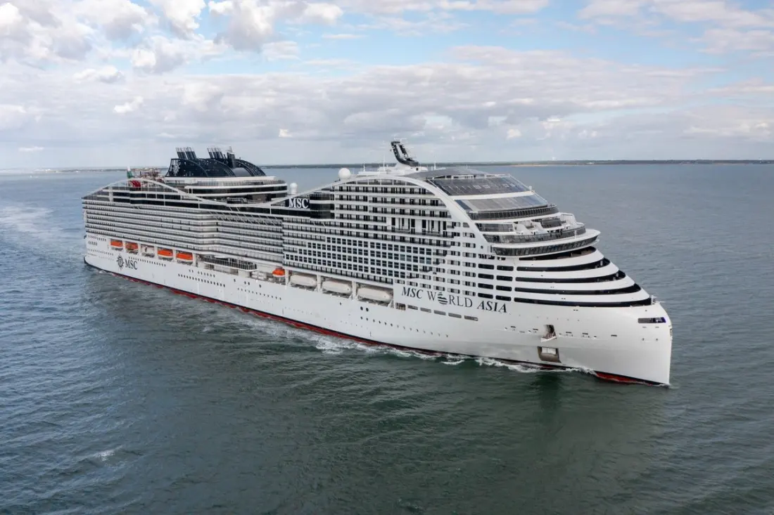 MSC World Asia clears sea trials ahead of December Mediterranean debut